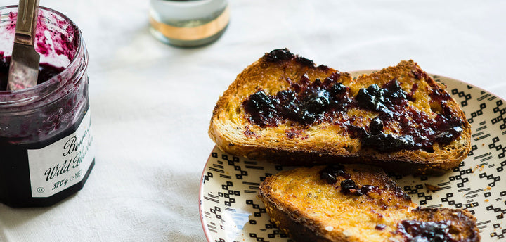 Toast with jam
