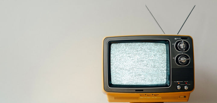 Old tv with antenna