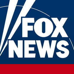 White Fox News logo on a navy background with a red band below it