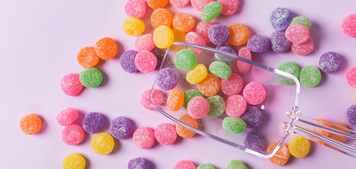 Colorful sugar candies