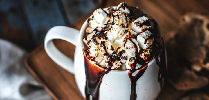 Mug of hot chocolate with marshmellows
