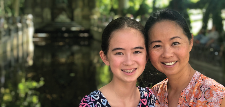 Dr. Julie Wei and her daughter
