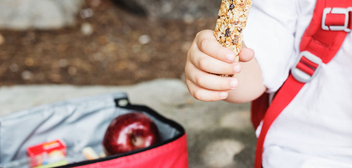 Child with a lunchbox