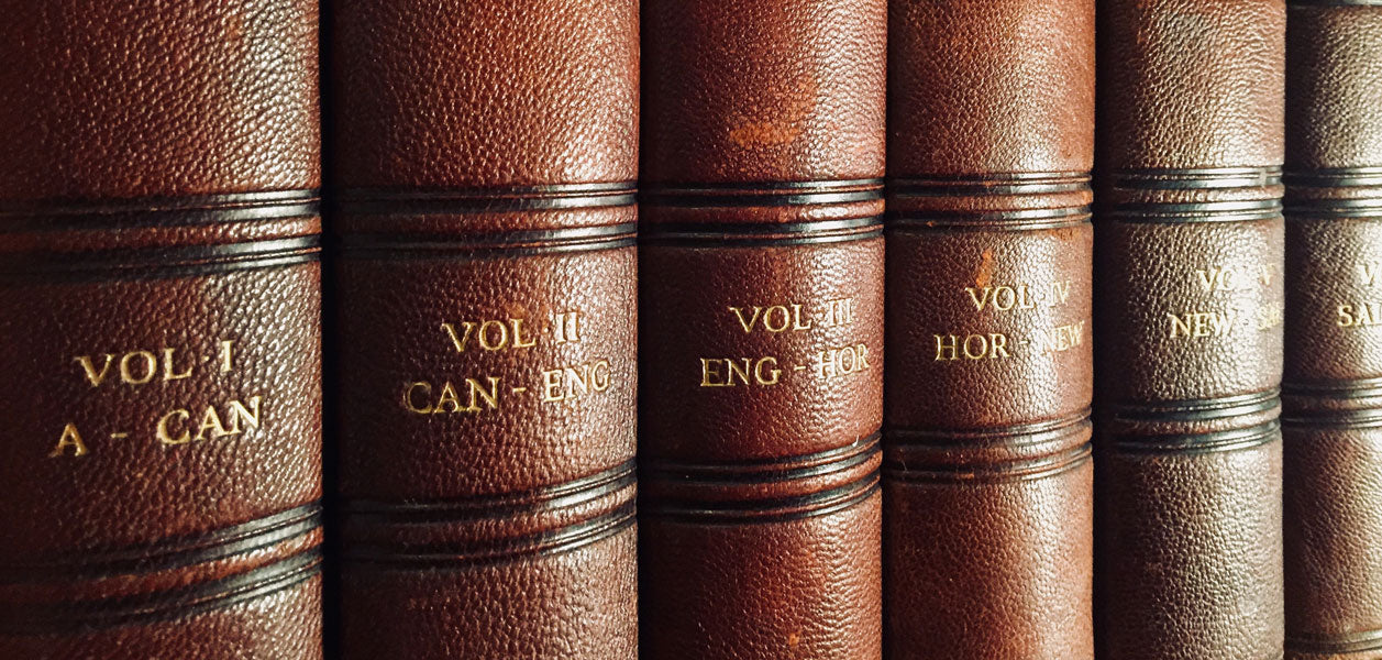 Volumes of encyclopedia books